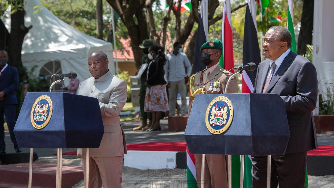 burundi president at a function in kenya
