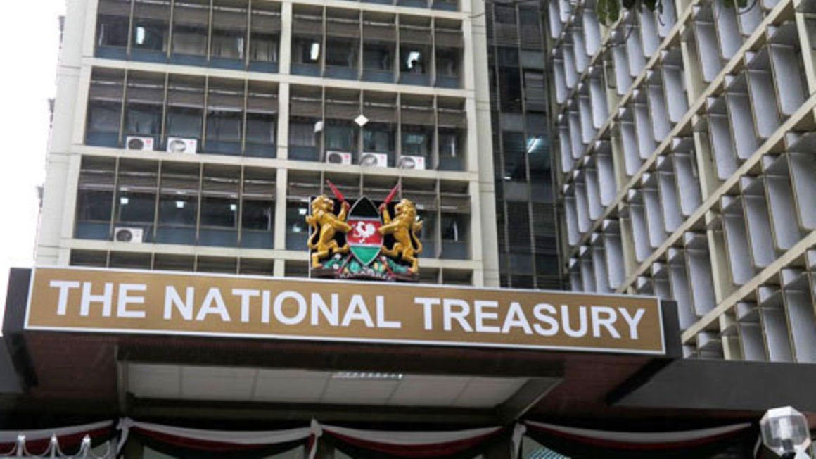 The Treasury building in Nairobi
