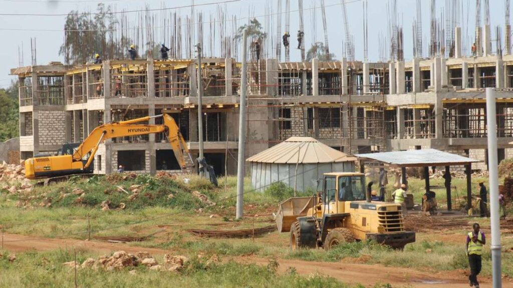 CONSTRUCTION AT THE RONALD NGALA UTALII COLLEGE THAT THE STATE IS SEEKING A INVESTOR THROUGH PUBLI-PRIVATE PARTNERSHIP OF 5.9 BILLION SHILLINGS.