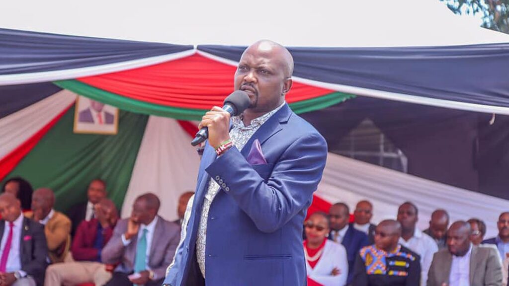 Moses Kuria Mp For gatundu south who has declared that he will not vie for any political sat in 2022 but will support william ruto for the presidential seat.