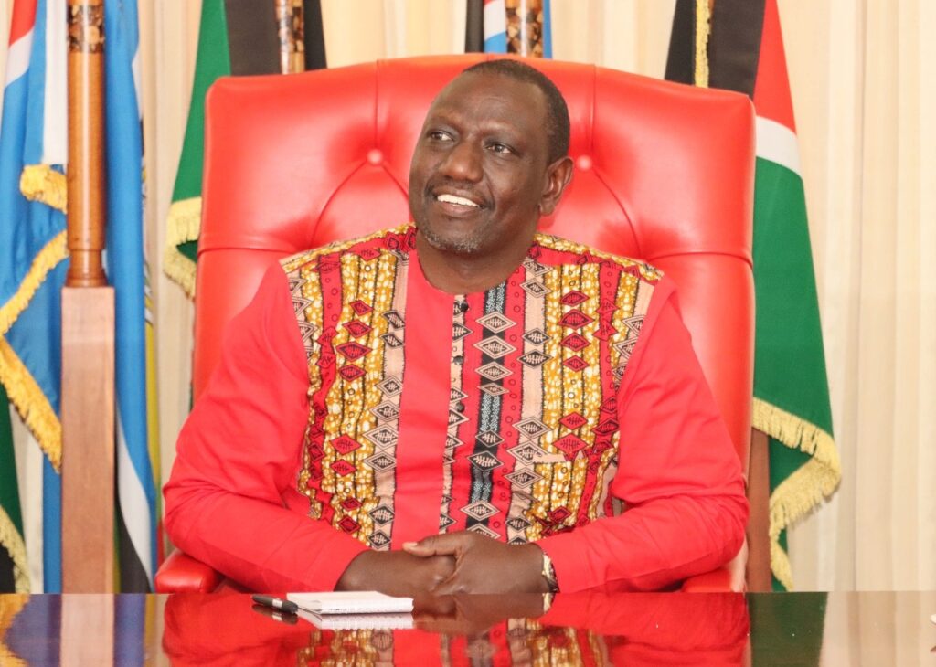 Deputy President William Ruto during a past event at his official Karen Residence. the DP has unvieled a new economic strategy to help him win the upcoming general elections.