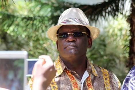 UDA national chairman Johnstone Muthama during a past press conference. the vocal politician declared that UDA had no coalition agreement with ANC or Ford Kenya.