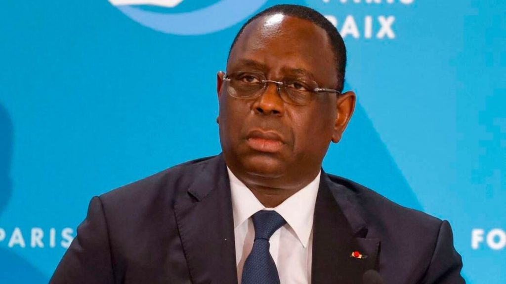 African Union Chairman and Senegalese president Macky Sall. The African Union is seeking to negotiate with Russia in regards to wheat and fertiliser imports.