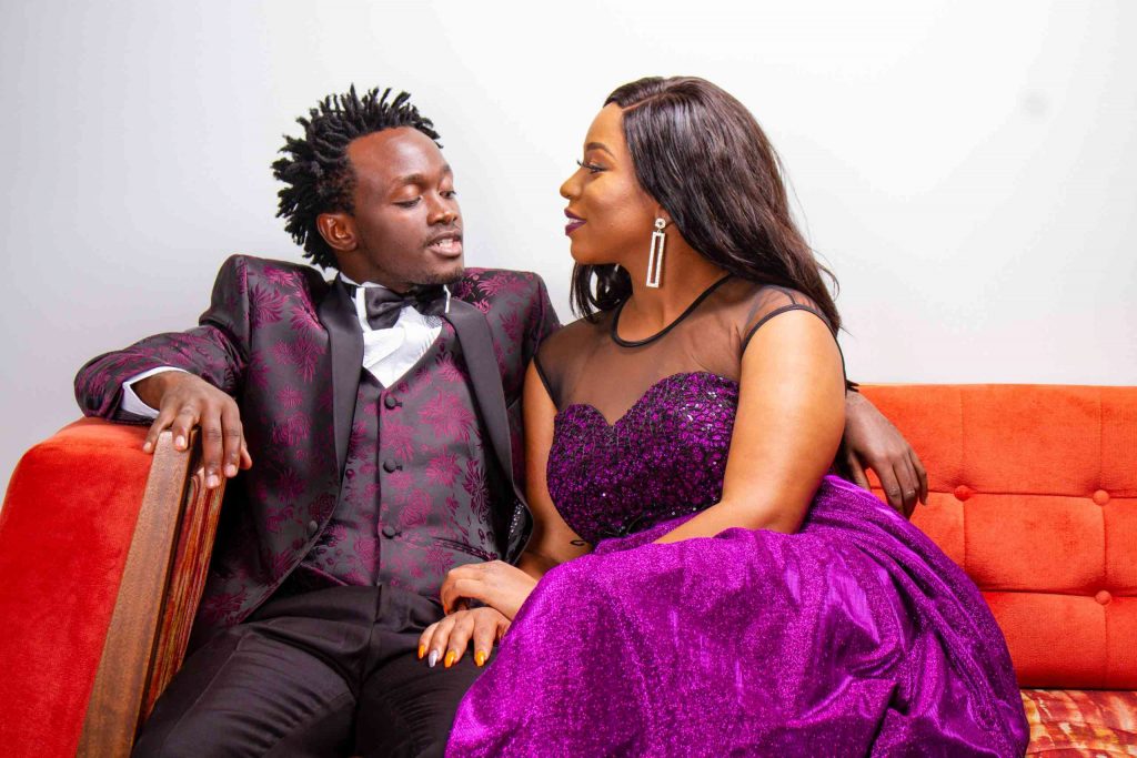 Kenyan Musician cum Politician Bahati and his wife Diana Marua. the musician has just been gazetted by the IEBC as a candidate for the Mathare constituency race.