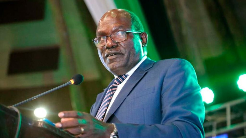 IEBC Chairman Wafula chebukati during a recent engagement with the Kenya Private Sector Alliance (KEPSA). The alliance appealed to the electoral body to conduct election in a free and fair manner.
