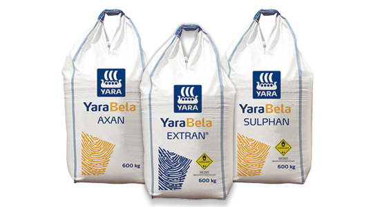 Bags of fertiliser from yala. the commodity has just been subsidised by the government.