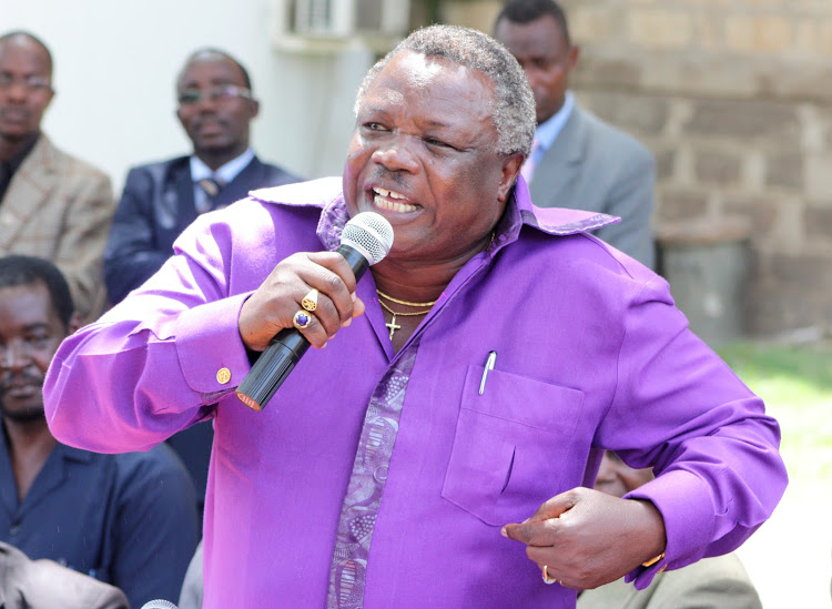 COTU secretary General Francis Atwoli. He has expressed his support for the new NSSF plan to increase monthly contributions.