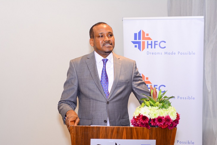 HF group Ceo Robert Kibaara addressing shareholders during the presentation of the last Financial statements for the year 2025 where the company made billions in profits before tax.