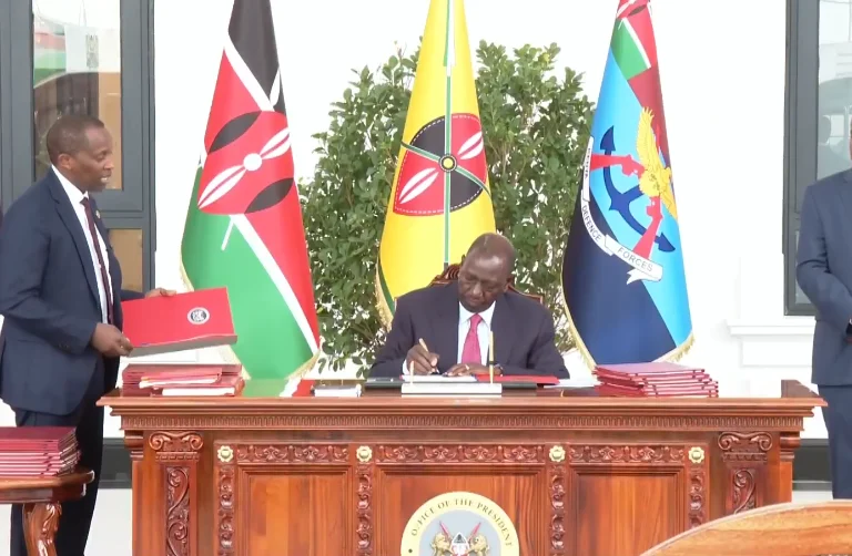RUTO ASSENTS TO FOUR BILLS INTO LAW