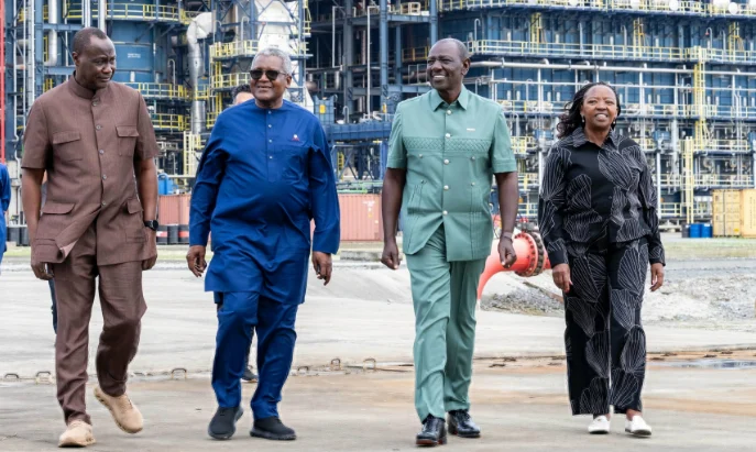 RUTO TOURS DANGOTE REFINERY IN NIGERIA AHEAD OF LAMU PROJECT GROUND-BREAKING