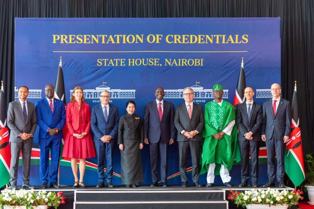 RUTO RECEIVES CREDENTIALS FROM NINE NEW ENVOYS