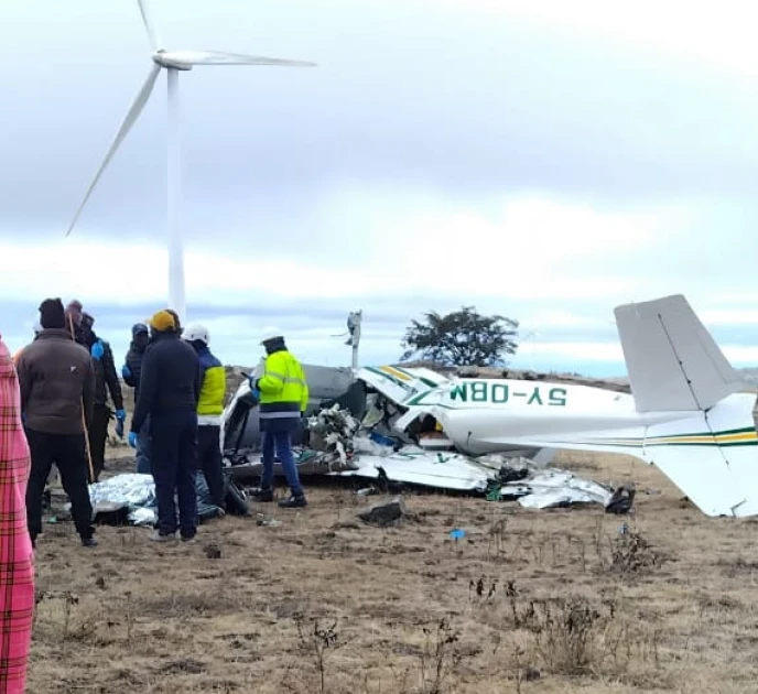 TWO KILLED AS KENYA SCHOOL OF FLYING AIRCRAFT CRASHES IN KAJIADO