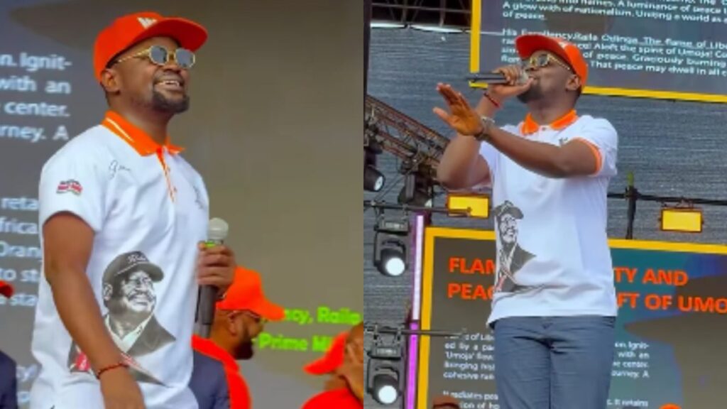 PRINCE INDAH PAYS TRIBUTE TO RAILA AFTER UHURU PARK PERFORMANCE