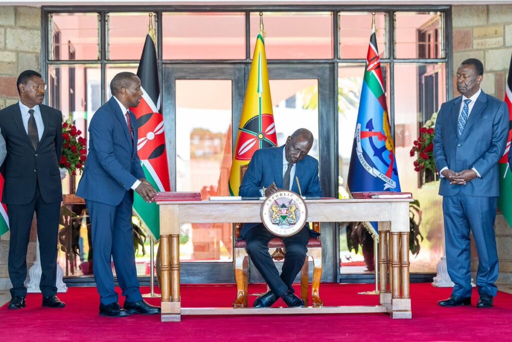 RUTO SIGNS TAX LAWS, RETAINS 8% VAT ON FUEL